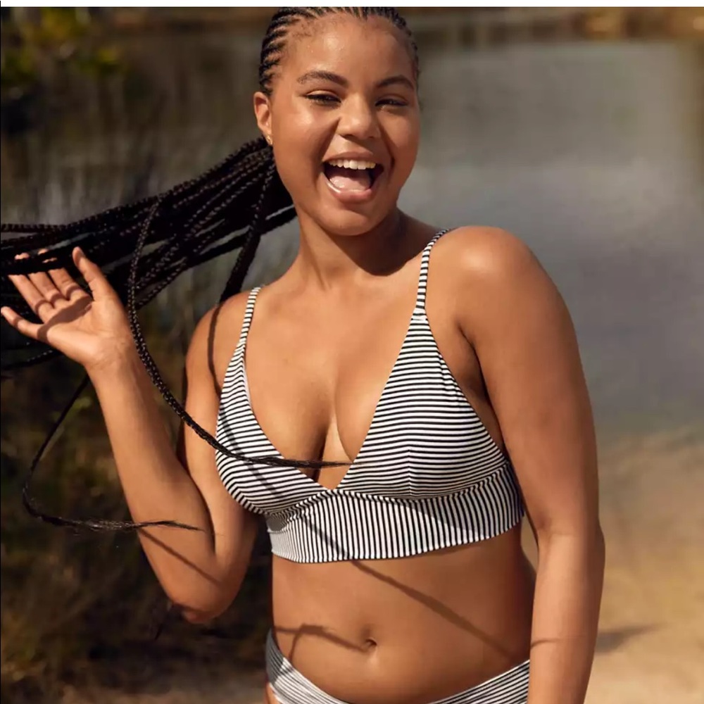 Aerie Longline Triangle Bikini Top